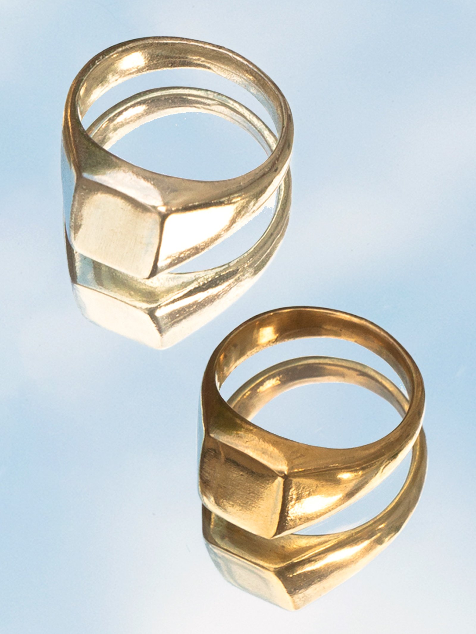 Portal Signet Ring in Brass or Sterling Silver