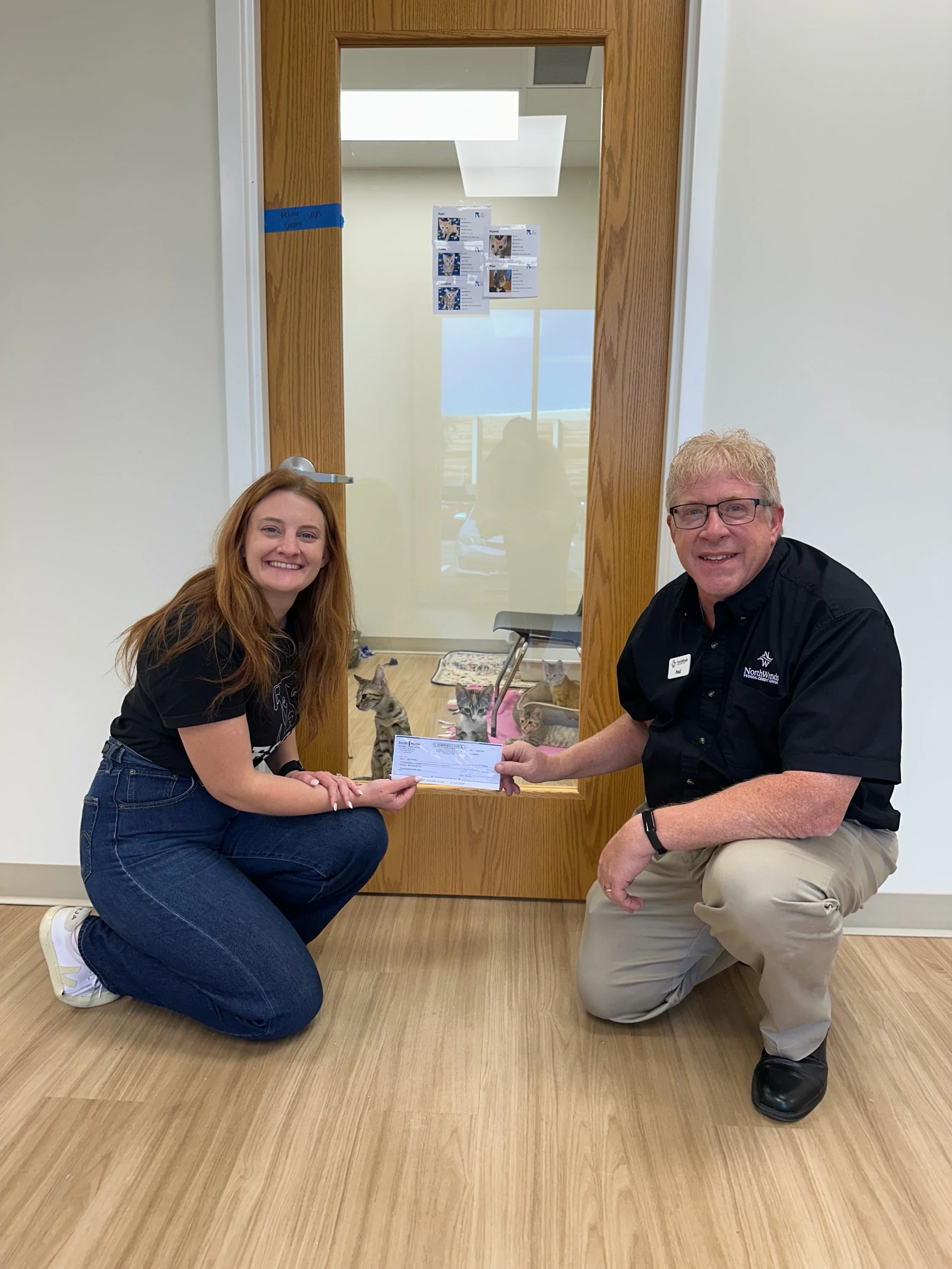 Huge thank you to NorthWinds Federal Credit Union for the $500 donation! We loved meeting their Partnership Development Officer, Paul Wirth, when he stopped by to deliver the check and see our space.

And to everyone in the community who voted for us