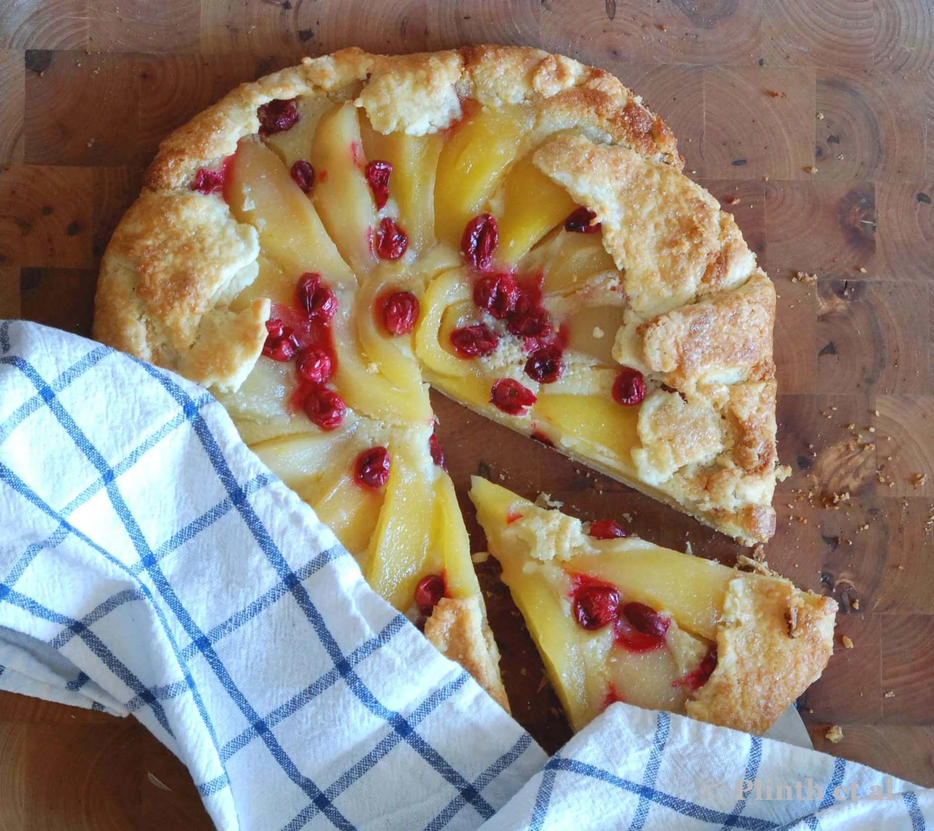 Pear and Cranberry Crostata