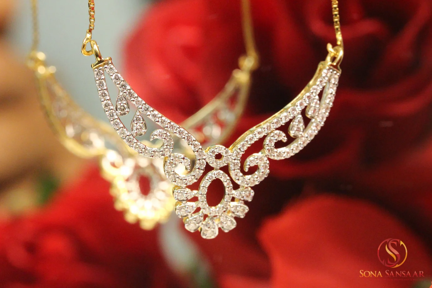 Traditional Curved Diamond Tarmanya Pendant