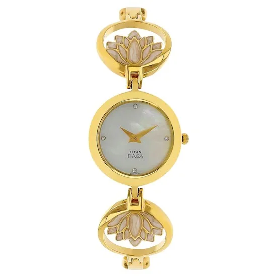 RAGA VIETNAM Nacre Dial Golden Strap Watch