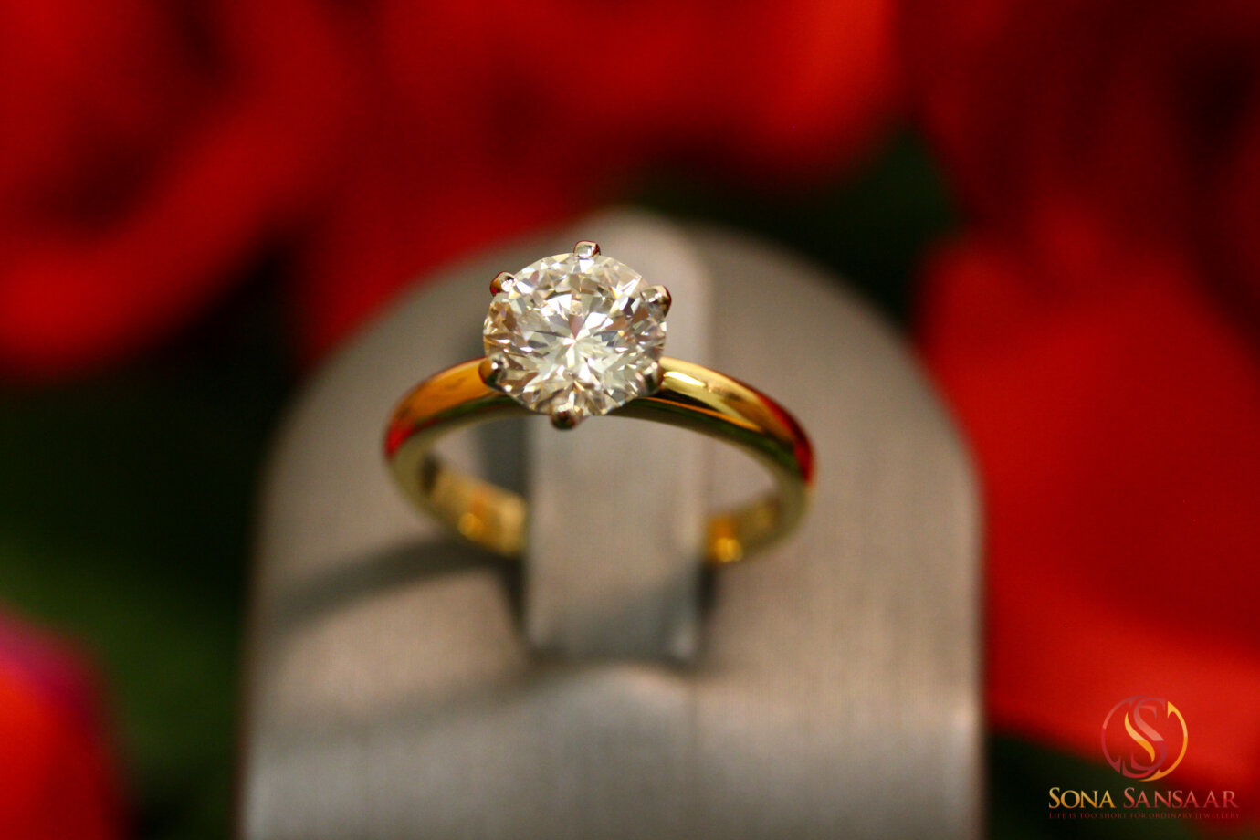 1.03ct Solitaire Round Brilliant Diamond. 