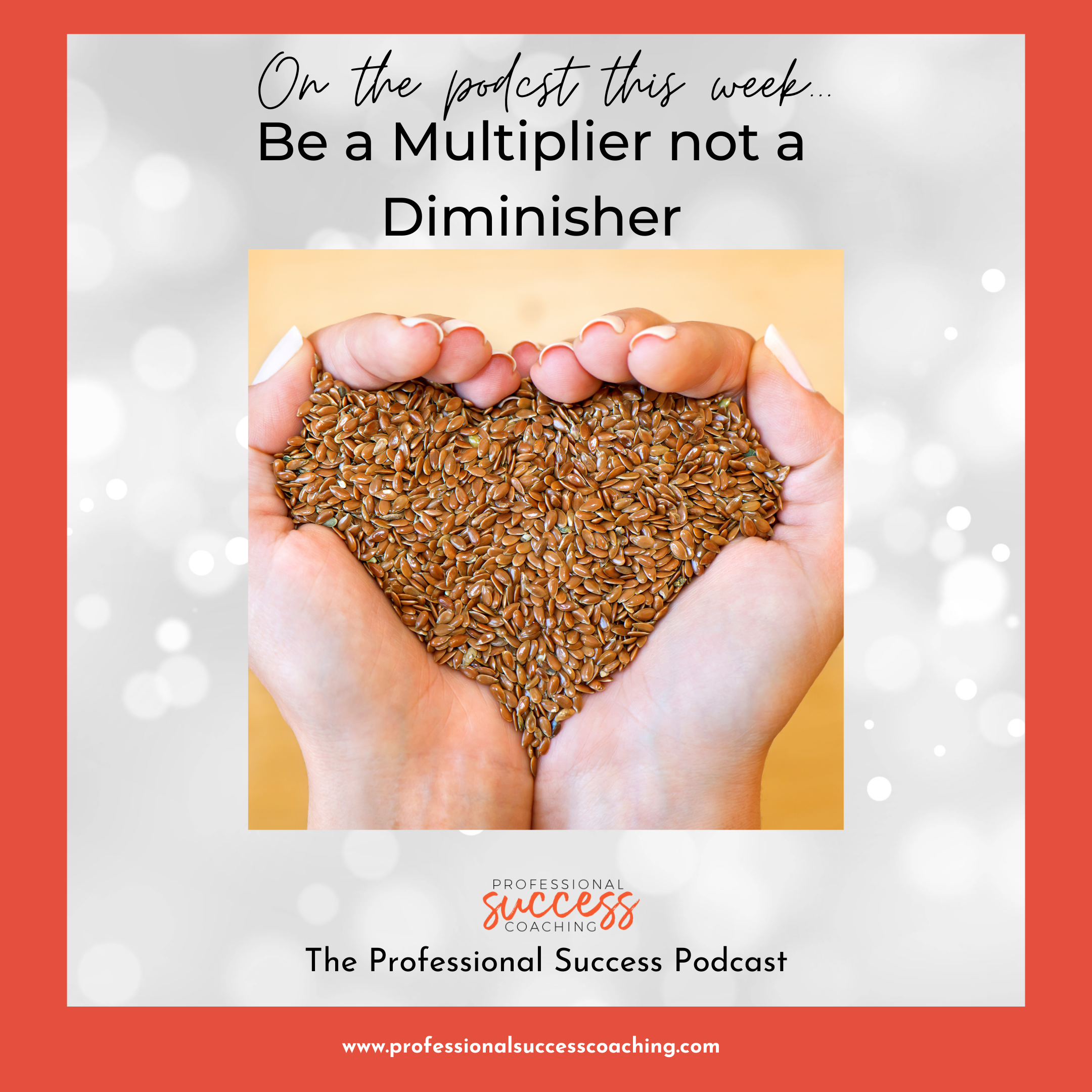 Be a Multiplier not a Diminisher