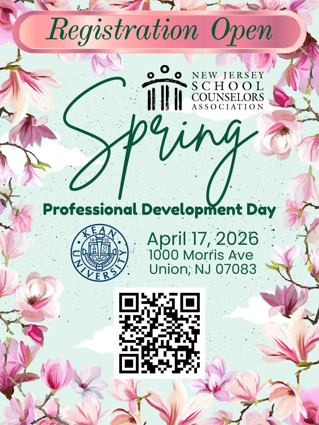 2026 Spring Professional Development Registration flyer