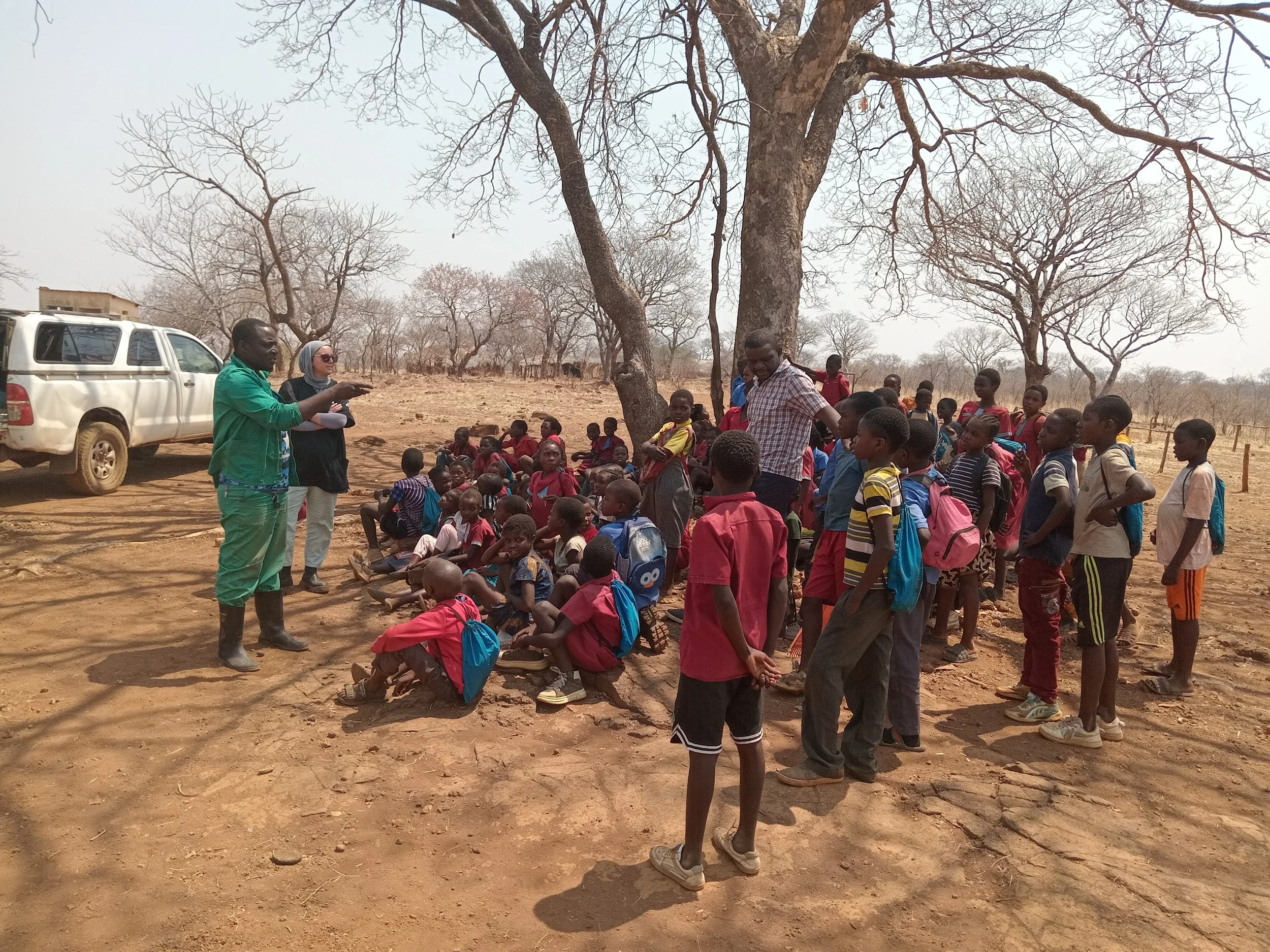 Donkey sensitization to children in Libala Village .jpg