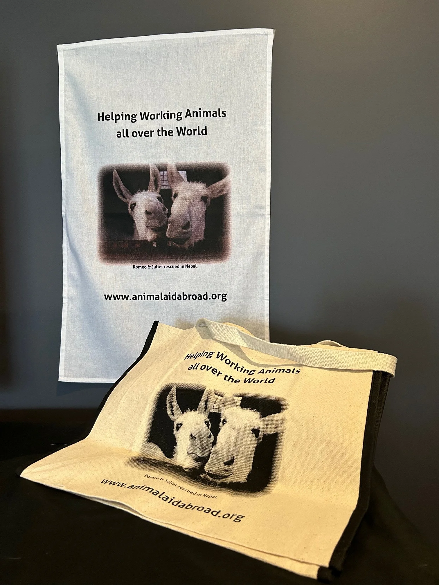 Tea Towel and canvas bag duo- Romeo and Juliet