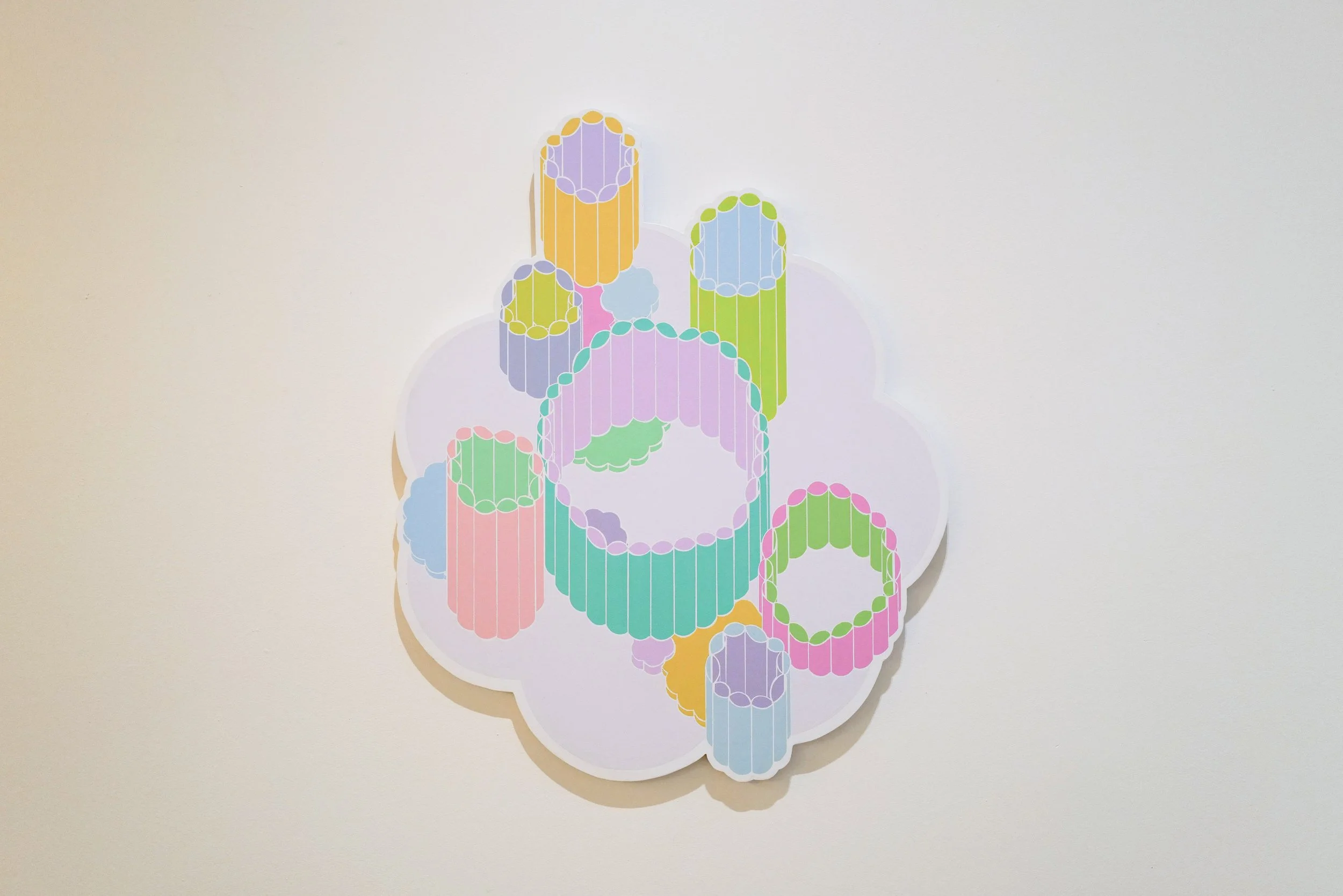  Custom hand painted cut out for  Stephanie Lin  as part of a series of new works from Taffy.  Acrylic on MDO Plywood.  Albuquerque, NM.  2025 