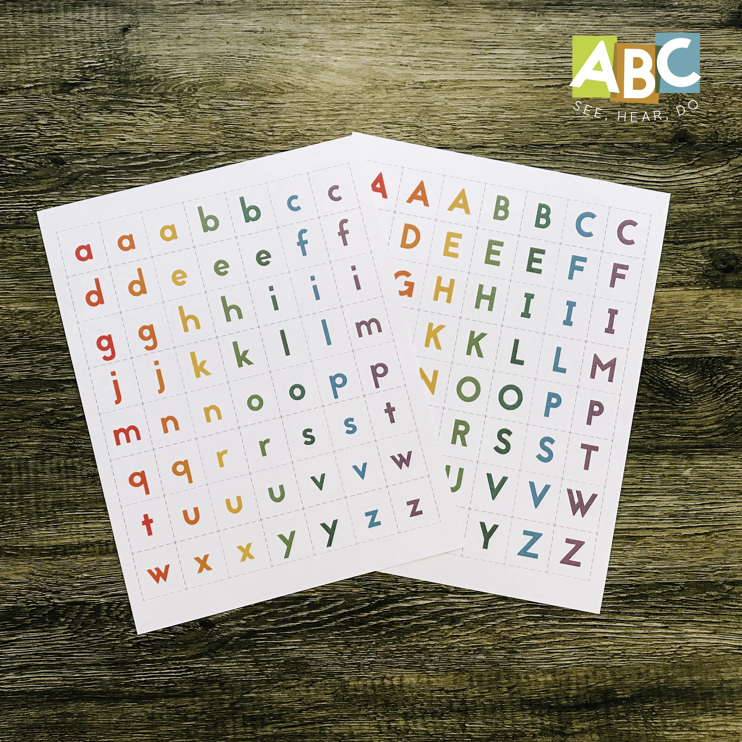 abc see hear do foam letters free printable abc see hear do