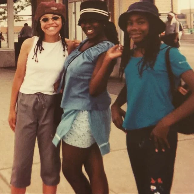 #flashbackfriday This one's from the vault.  Even then I knew the power of a monochromatic outfit lol. Those bucket hats are everything!!!! #fbf #buckethats #fashion #ootd #whenwewereyoung