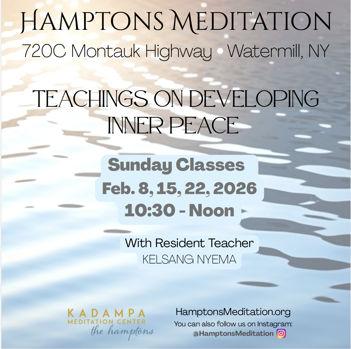 Teachings on Developing Inner Peace