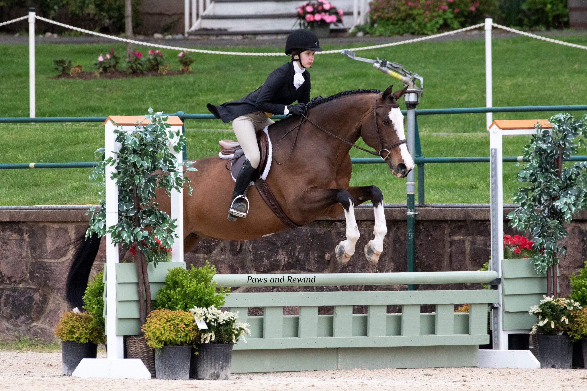 Callia Bergad and Apple Jack. Photo by Paws and Rewind