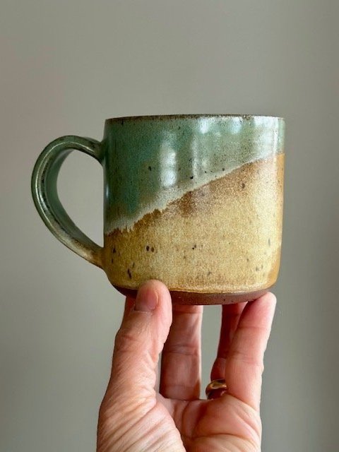 Pottery cappuccino mug