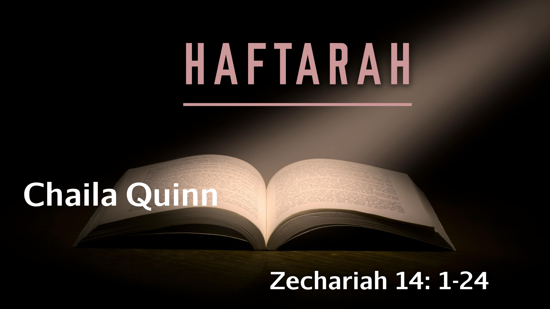 Haftarah - Sukkot - 