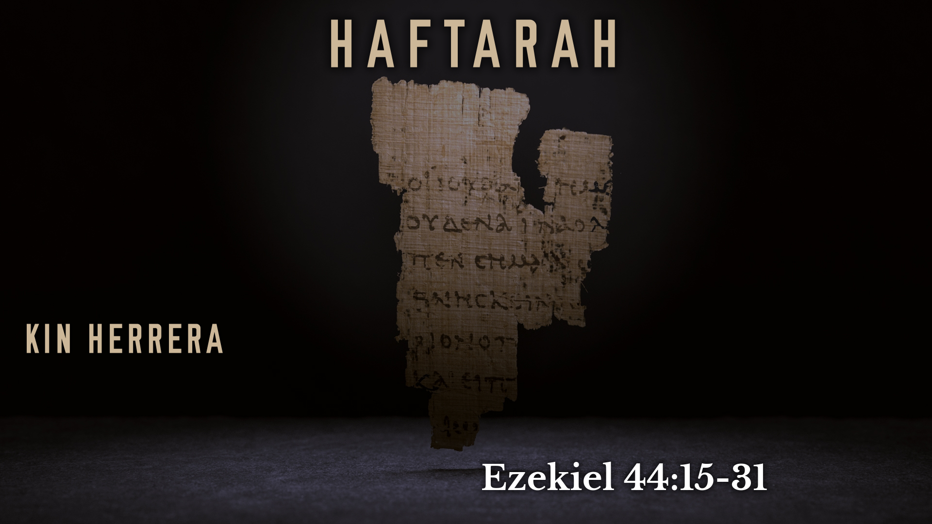 Haftarah - Emor