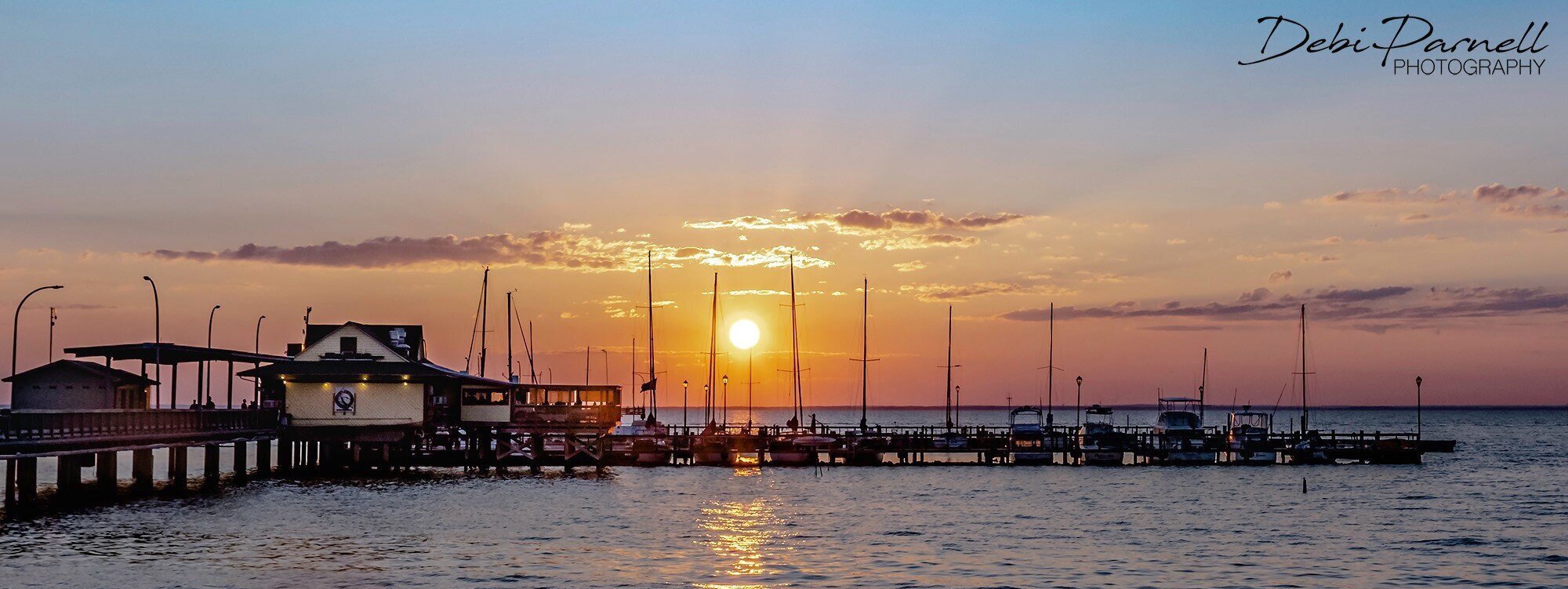 Sailboats at Sunset