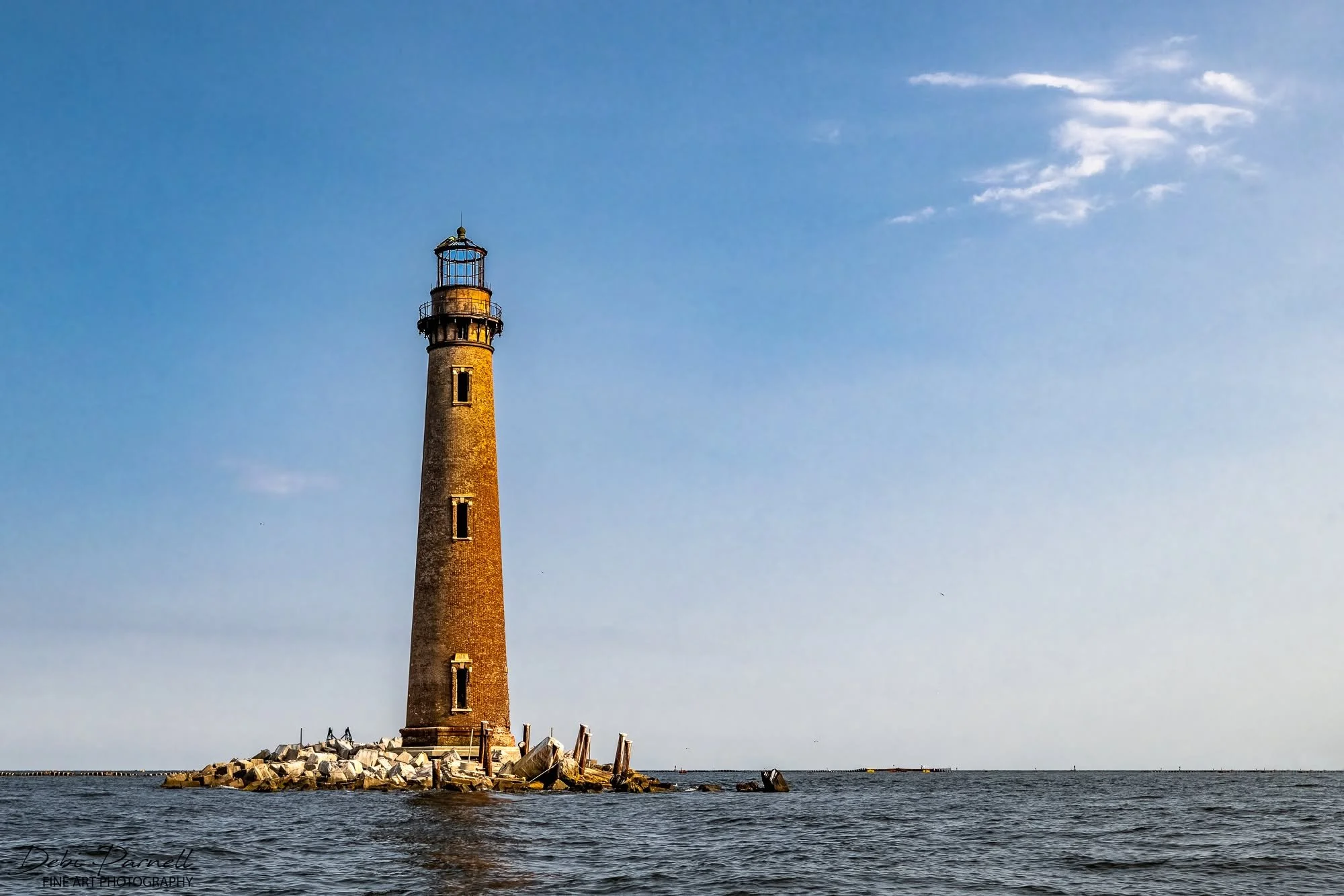 Sand Island Lighthouse Blue Skies