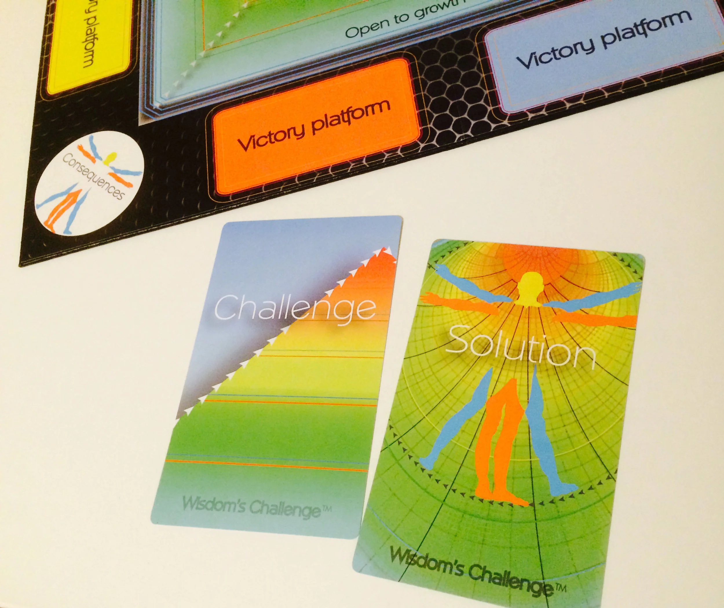 Close ups of game cards