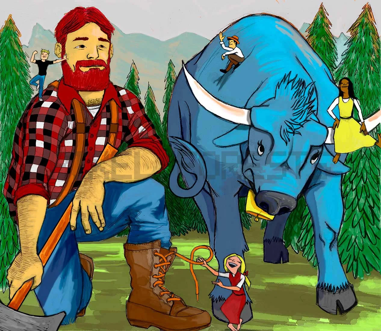 Paul Bunyan and Babe