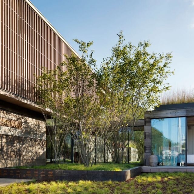 Clean lines and organic elements came together on this modern residence #modernarchitecture #dreamhome