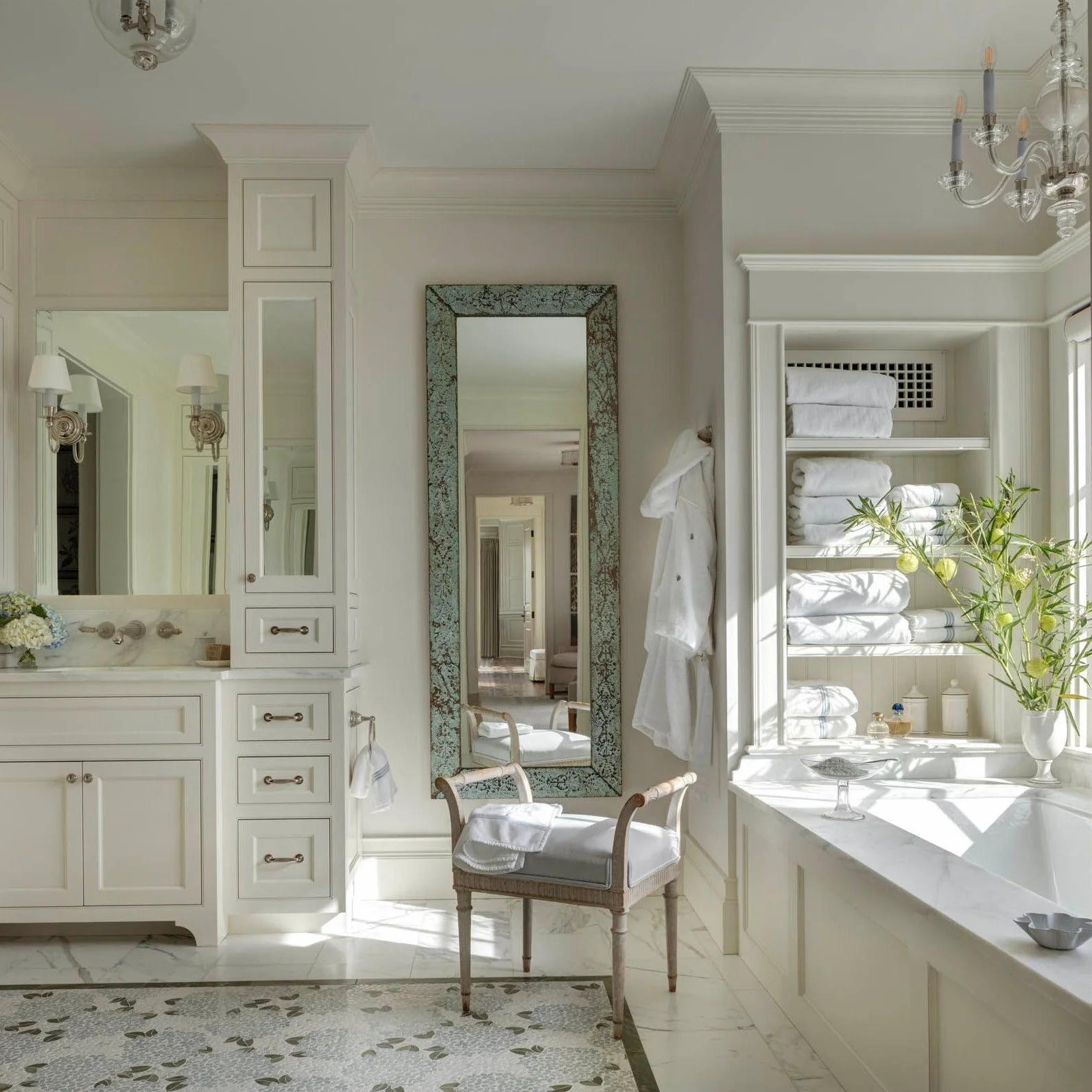 The floral mosaic floor says it all. Happy Mother's Day 💐

Builder: @pyramid_builders 
Architect: @purplecherryarchitects 
Interior Architecture &amp; Millwork: @purplecherryarchitects 
.
.
.
#mothersday #mothersdaygift #love #happymothersday #mom #