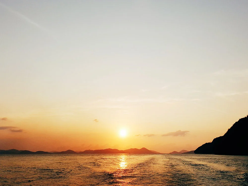 Boatride sunset
