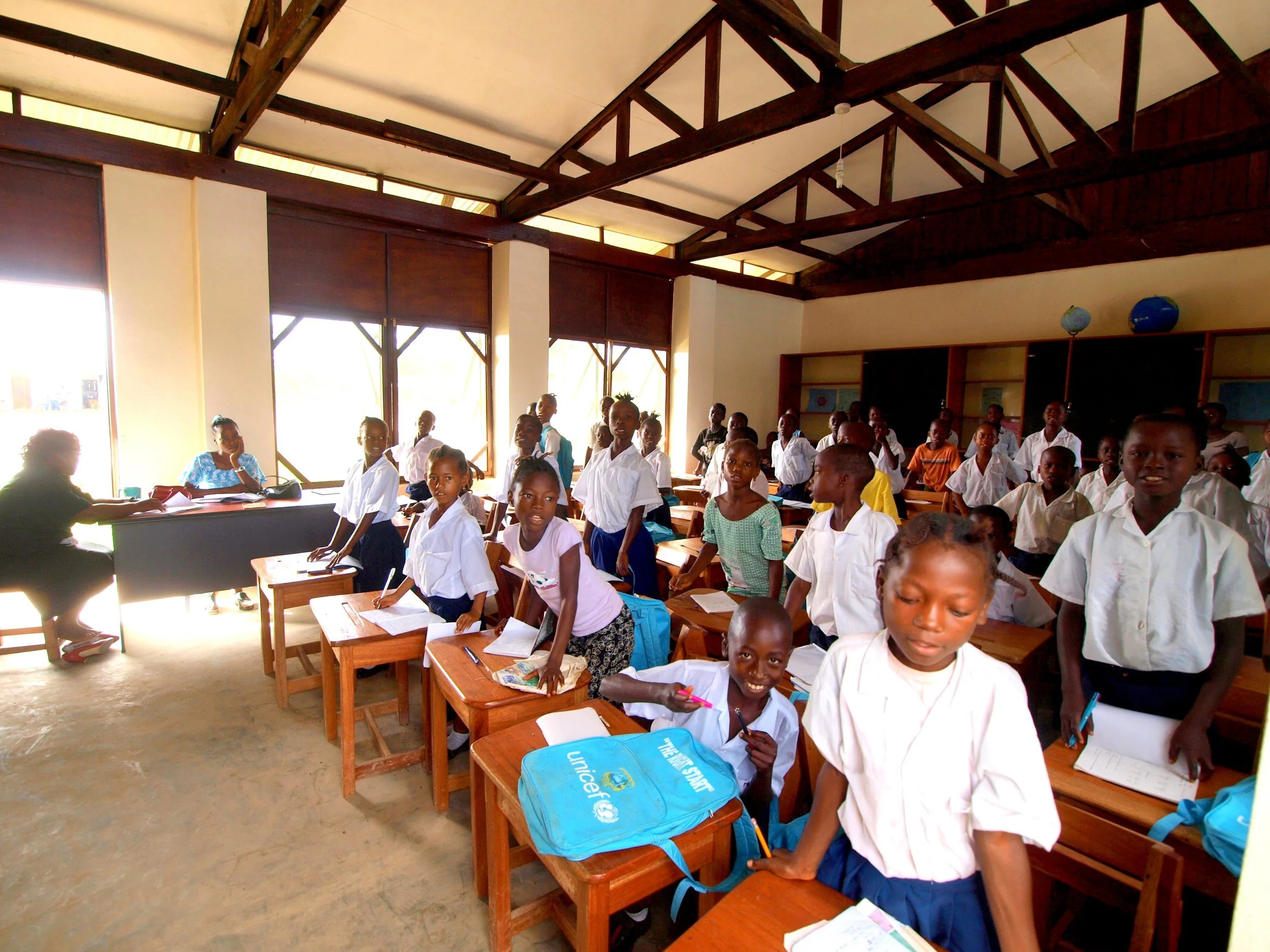 Students and teacher in class