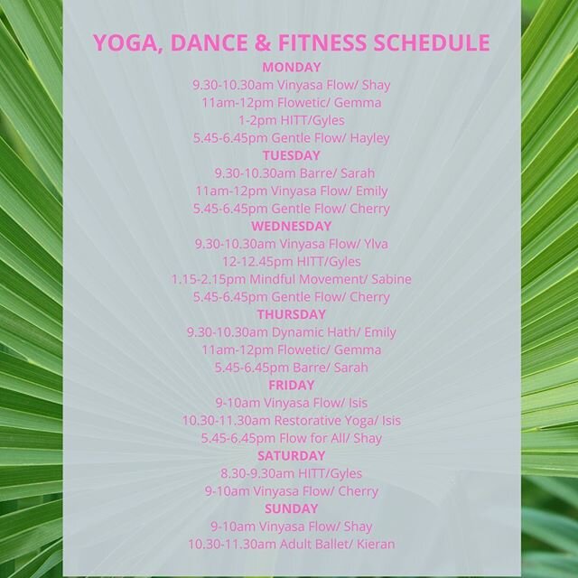 Your Soulfit week&rsquo;s schedule of Yoga, Dance &amp; Fitness starts here... hope you can join us
.
Our Introductory Offer is now just &pound;5 for 14-days - allowing you an unlimited chance to explore our mix of Yoga, Dance &amp; Fitness sessions 