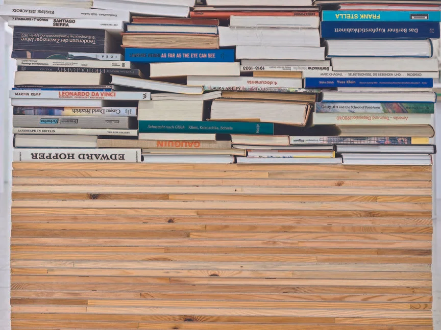 CIPRIAN MUREŞAN , Dead Weights (detail), 2013, etchings, wooden drawing boards and art books, 120 × 100 × 70 cm. Courtesy Pera Museum.