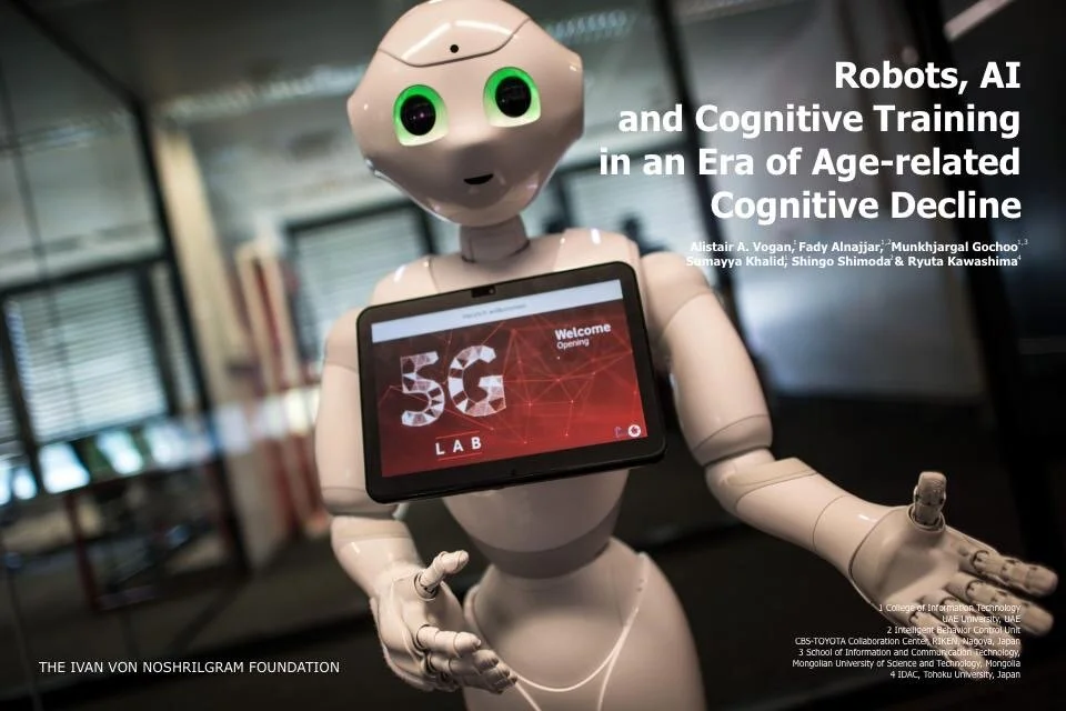 Robots, AI and Cognitive Training in an Era of Mass Age-related Cognitive Decline