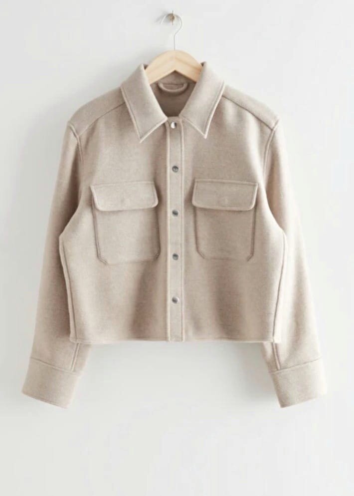 &amp; Other Stories Beige Shacket