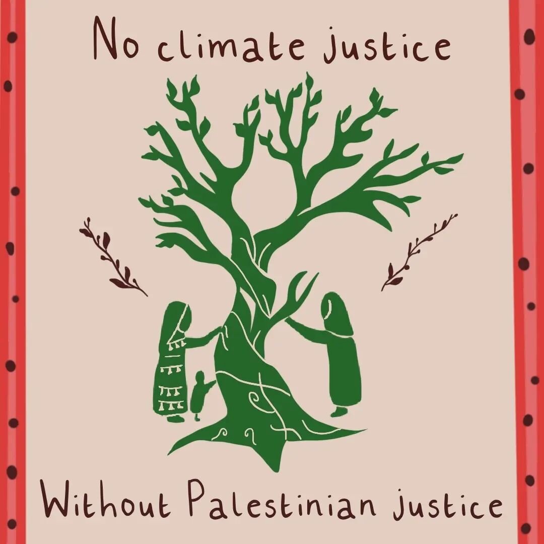 I will be a voice for Palestine as long as I live.
No climate justice without Palestinian justice.

We now see Western hypocrisy plainly and clearly. 
The same nations who preach peace but subsidise Apartheid in Palestine are also professing their co
