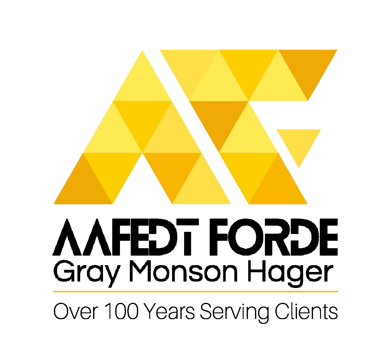 Aafedt, Forde, Gray, Monson & Hager F Logo 100 Years Black - white background.png