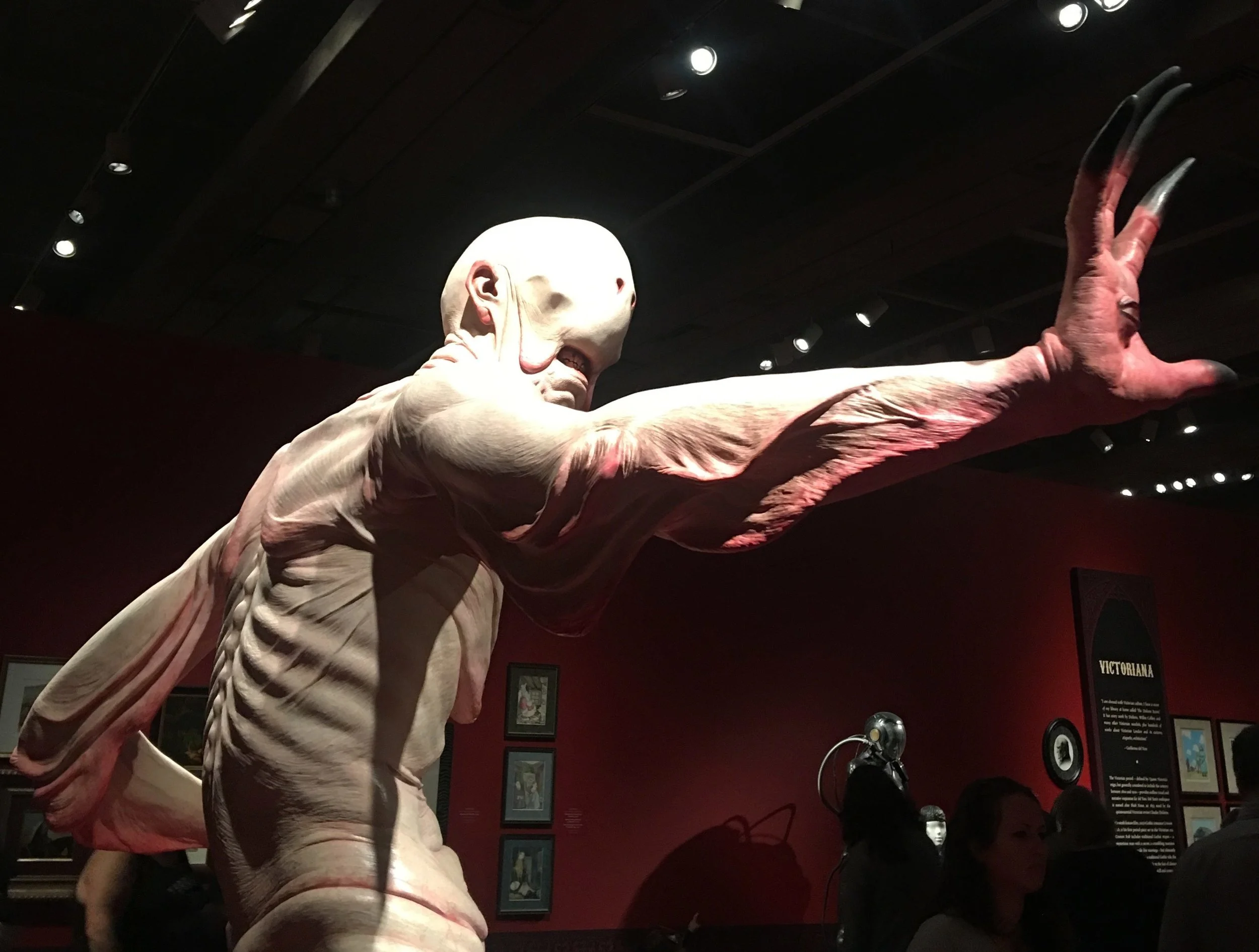 Sculpture of the ‘Pale Man’, a monster from Del Toro’s film, Pan’s Labyrinth. (Lauren Kaminski/CanCulture.)