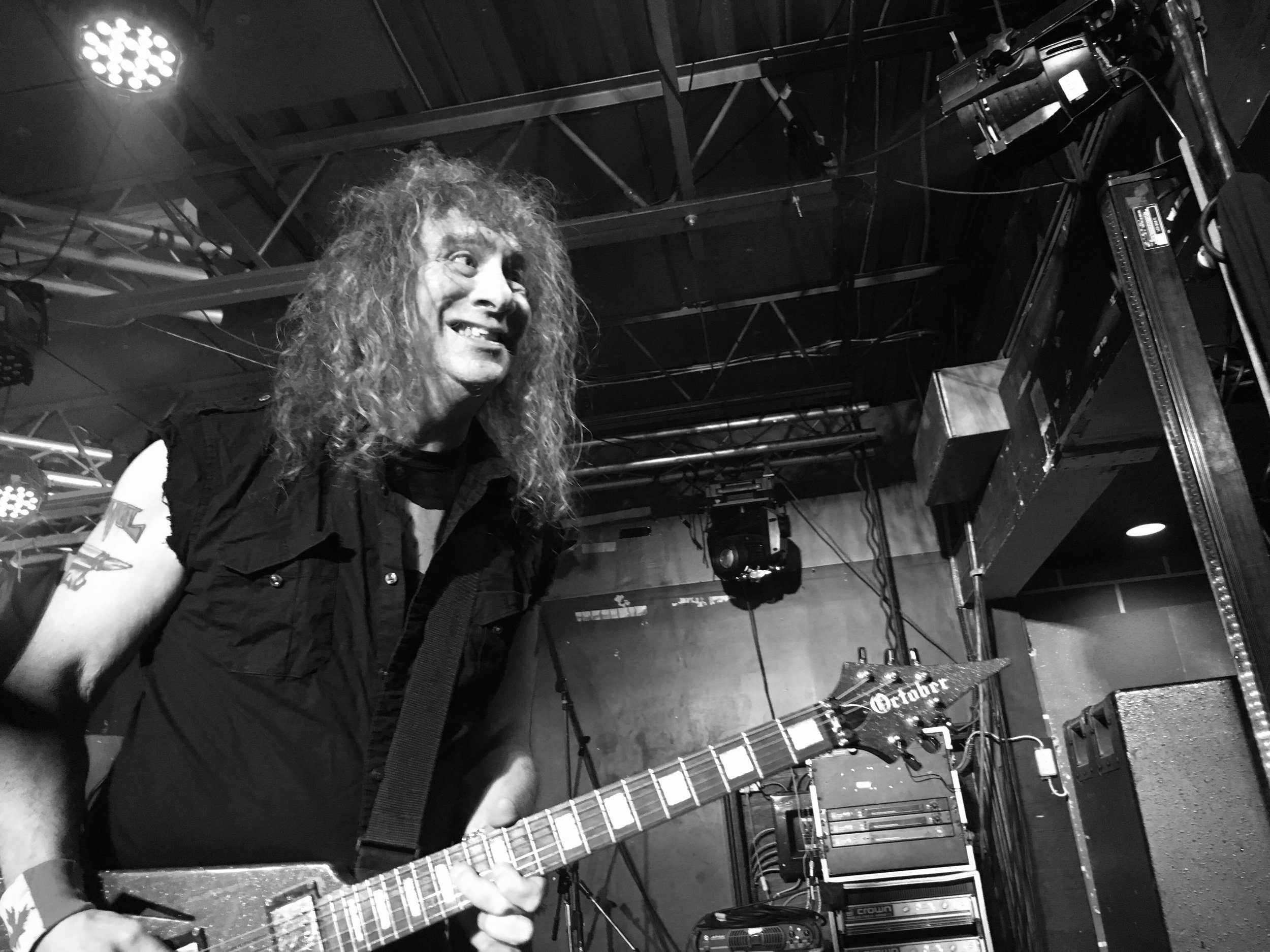 Anvil frontman Steve “Lips” Kudlow delivers a real rock ‘n’ roll show to a crowd of diehard fans on March 8. (CanCulture/Manus Hopkins)