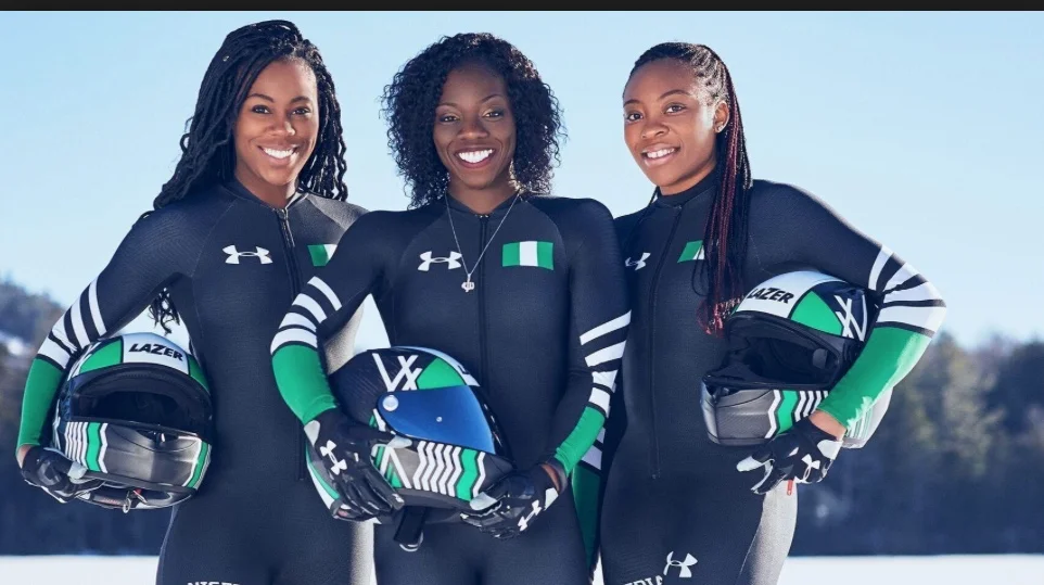 Nigerian Women's Bobsled team members.