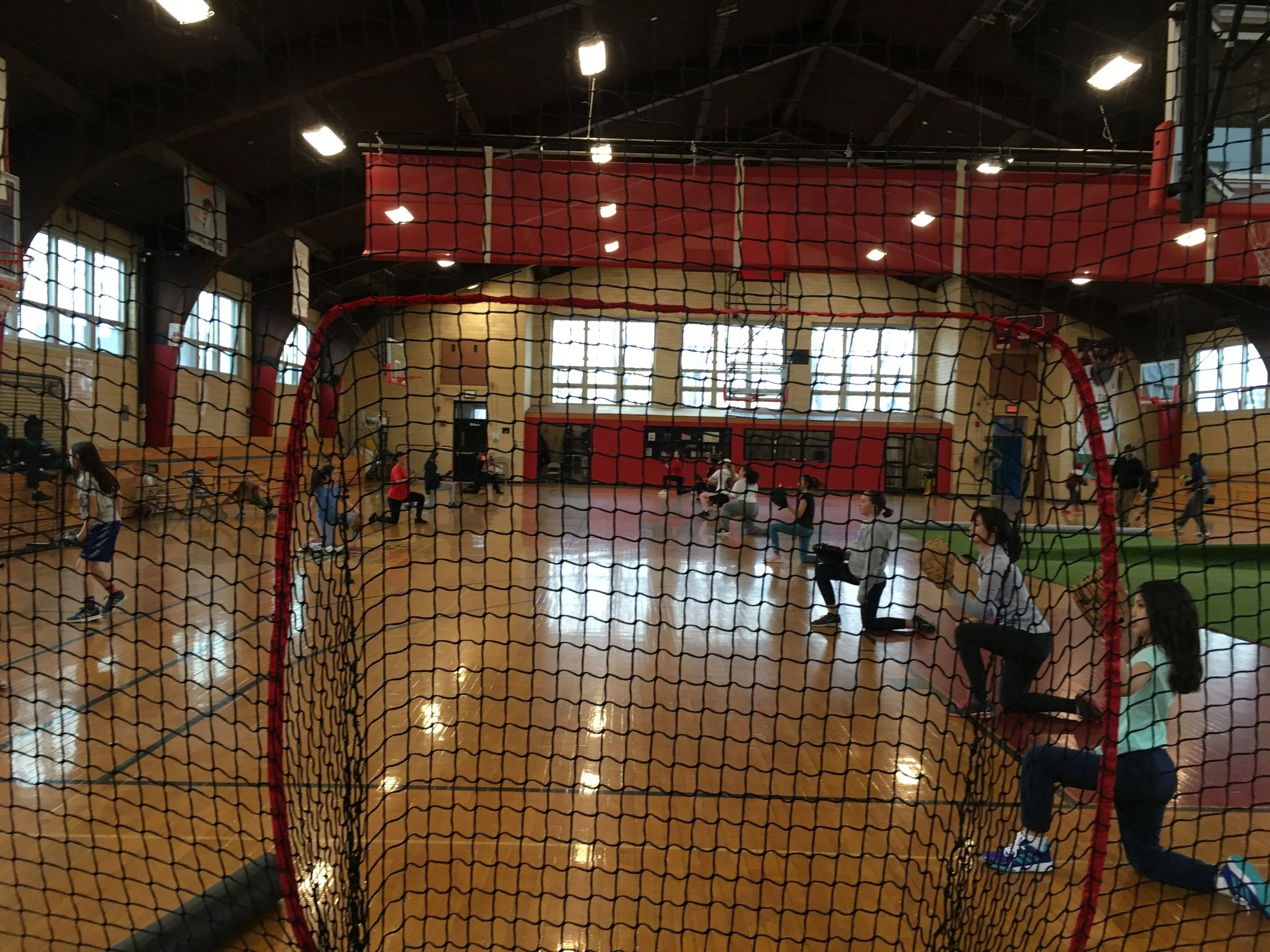 Two hour practice begins with drills.