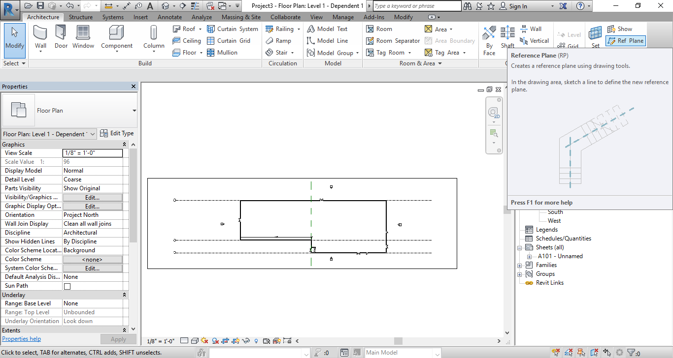 Set reference plane if your plan does not have structural column guides. 