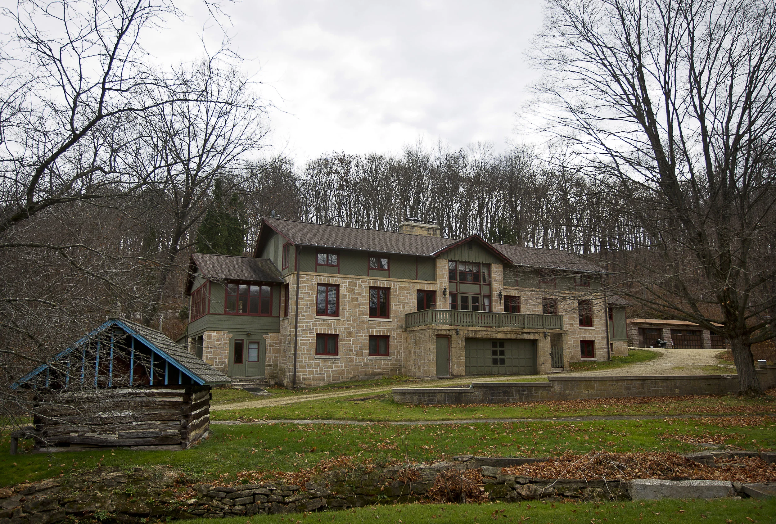 BLUE MOUNDS—November 7, 2014: Rear-facing side of “Little Norway”.