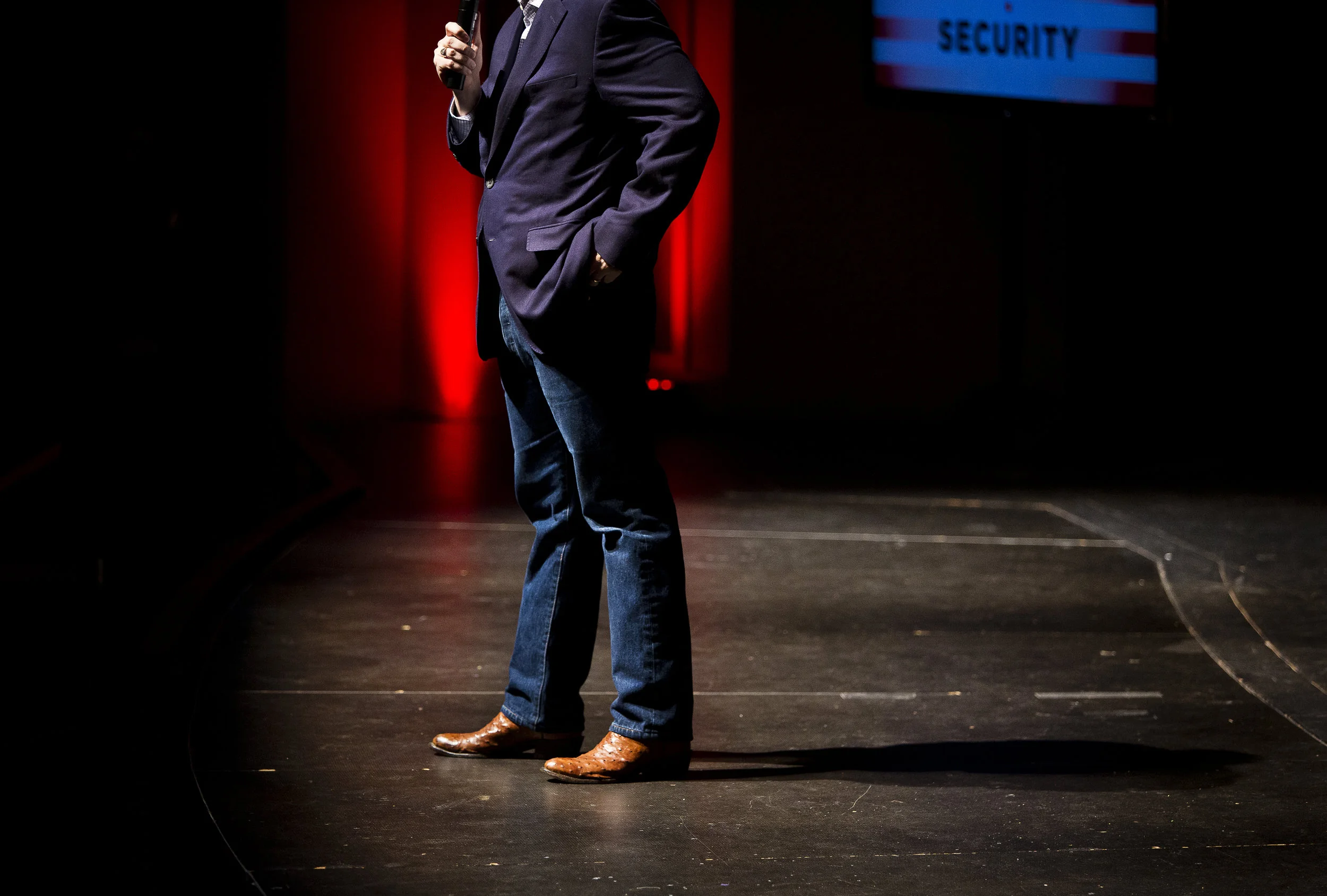 Republican Presidential candidate Sen. Ted Cruz, R-Tx., speaks to the crowd at the Sharon Lynne Wilson Center for the Arts in Brookfield, Wisconsin on Tuesday, March 29, 2016. Cruz's rally came minutes after Wisconsin Governor Scott Walker (R) announced his support of the Cruz campaign. REUTERS/Ben Brewer