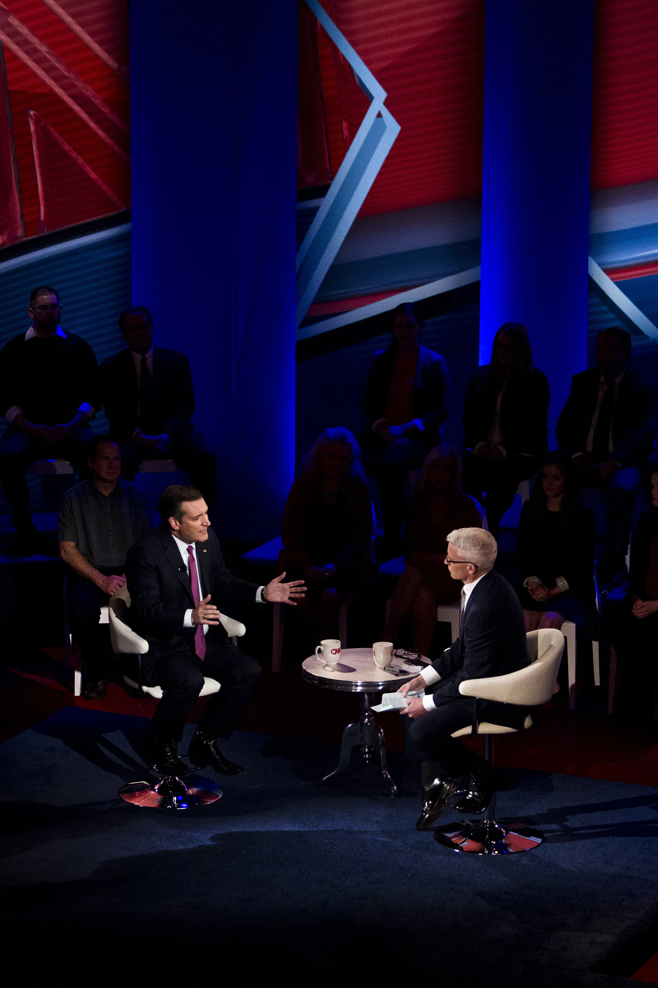 Republican U.S. Presidential candidate Senator Ted Cruz (R-TX) speaks at the CNN Town Hall at Riverside Theater in Milwaukee, Wisconsin March 29, 2016. REUTERS/Ben Brewer
