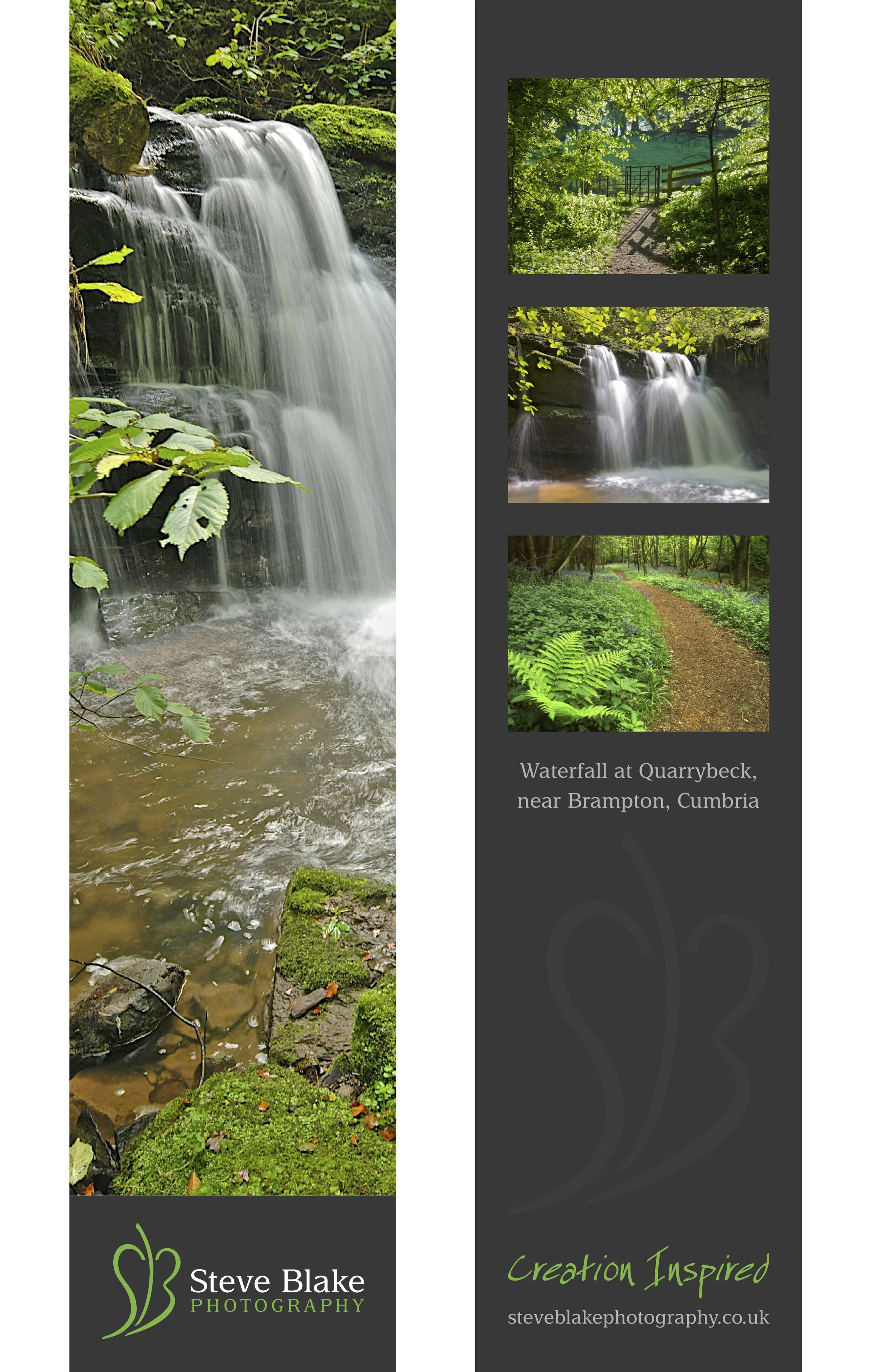 Quarrybeck Waterfall Bookmark