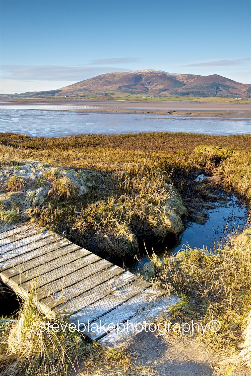 Footbridge towards Criffel, Solway Firth, Scotland