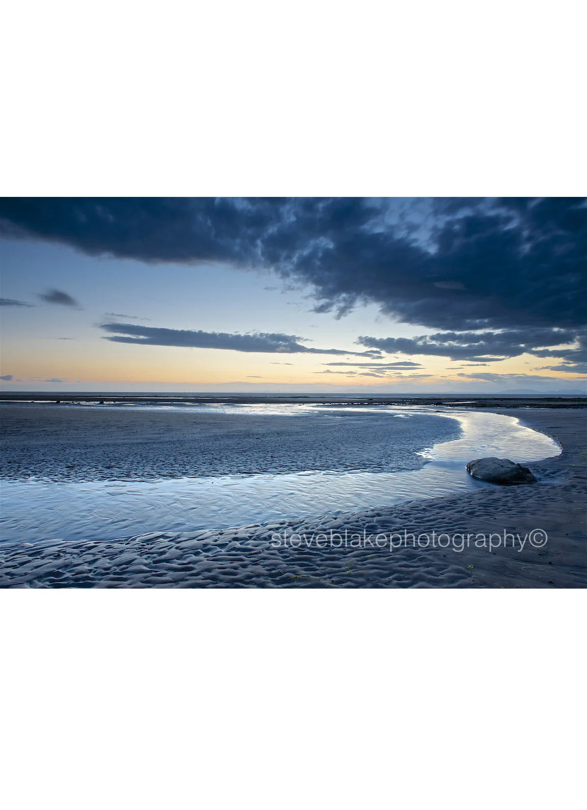 Alone - evening on the Solway Coast, Maryport.