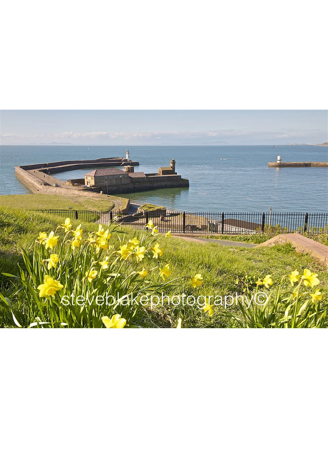Whitehaven old harbour in Spring
