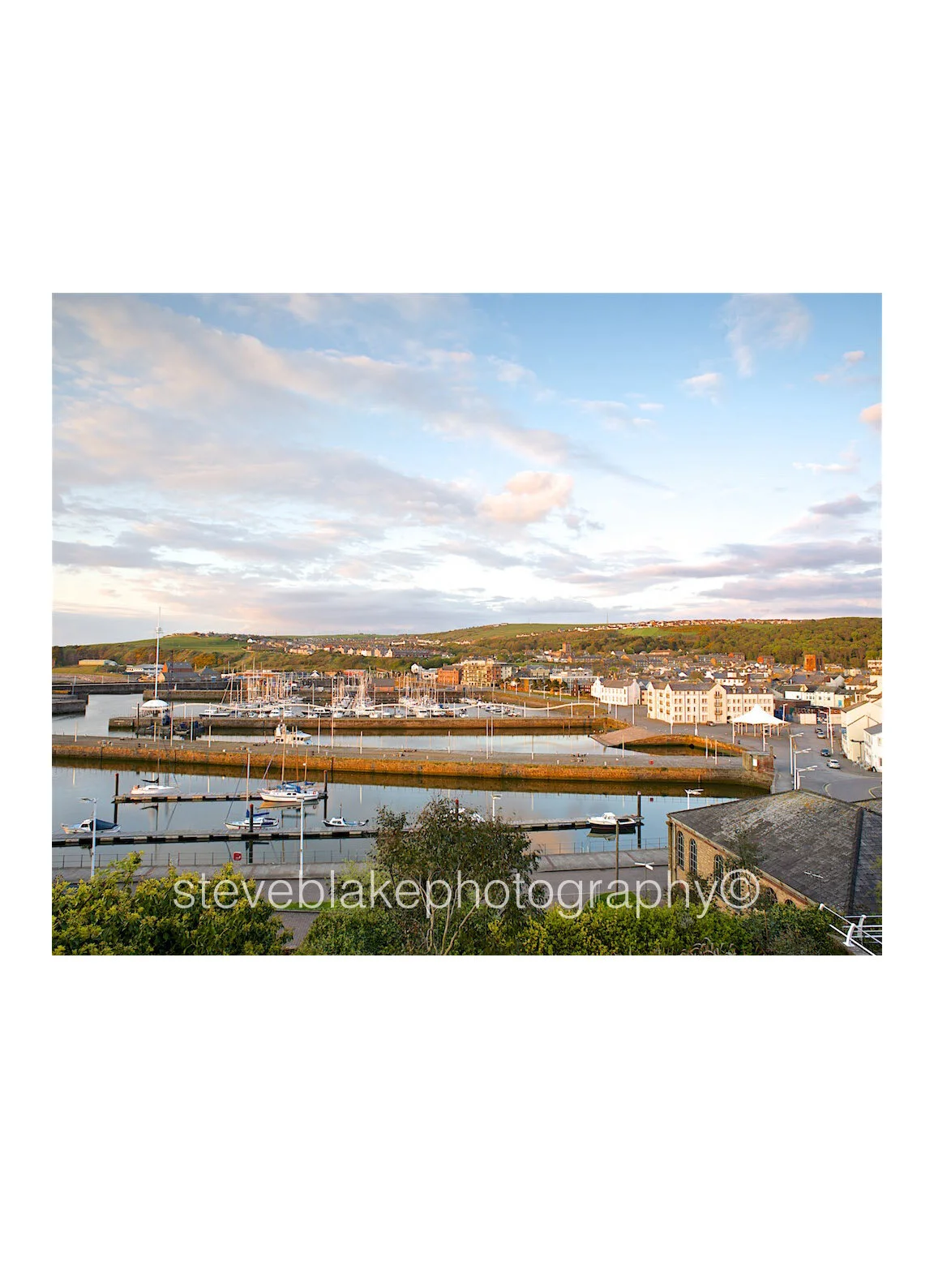 Whitehaven harbour sunset, West Cumbria