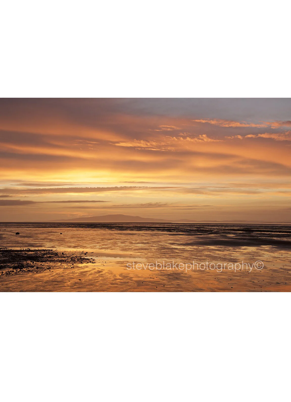 Solway sunset from Campfield Marsh, Bowness on Solway