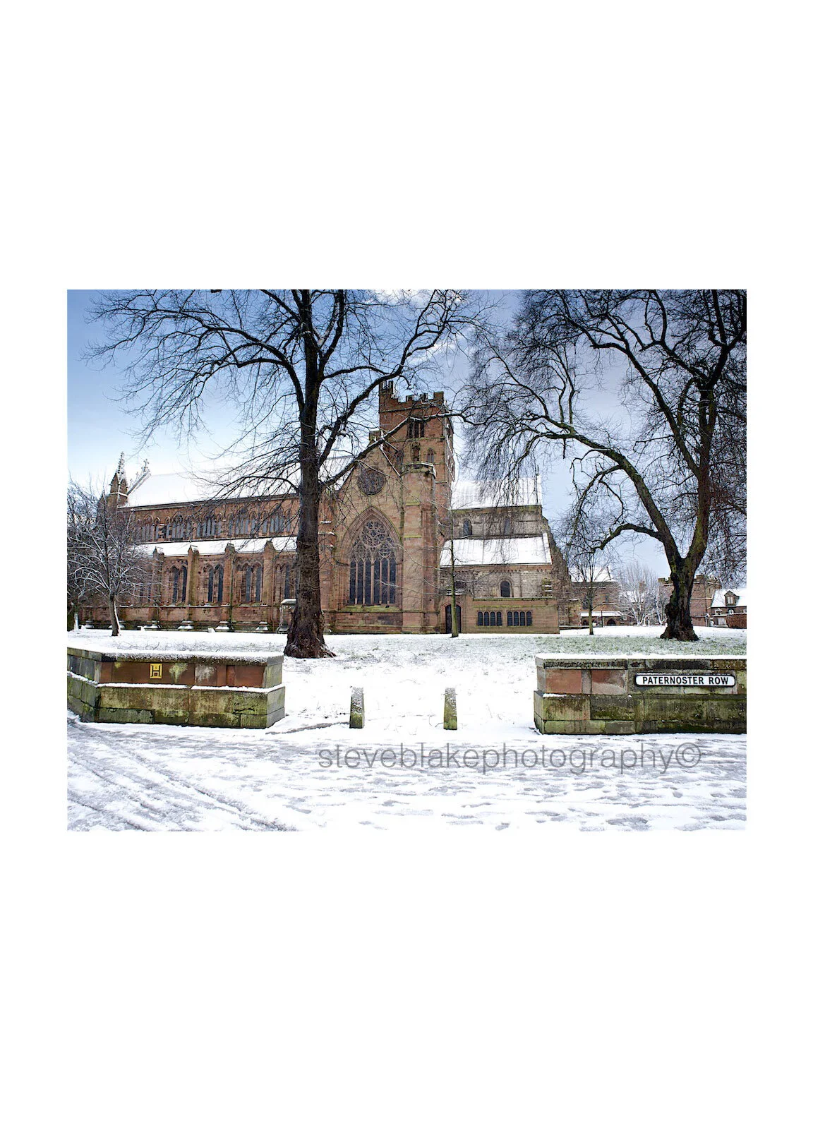 Carlisle Cathedral in winter