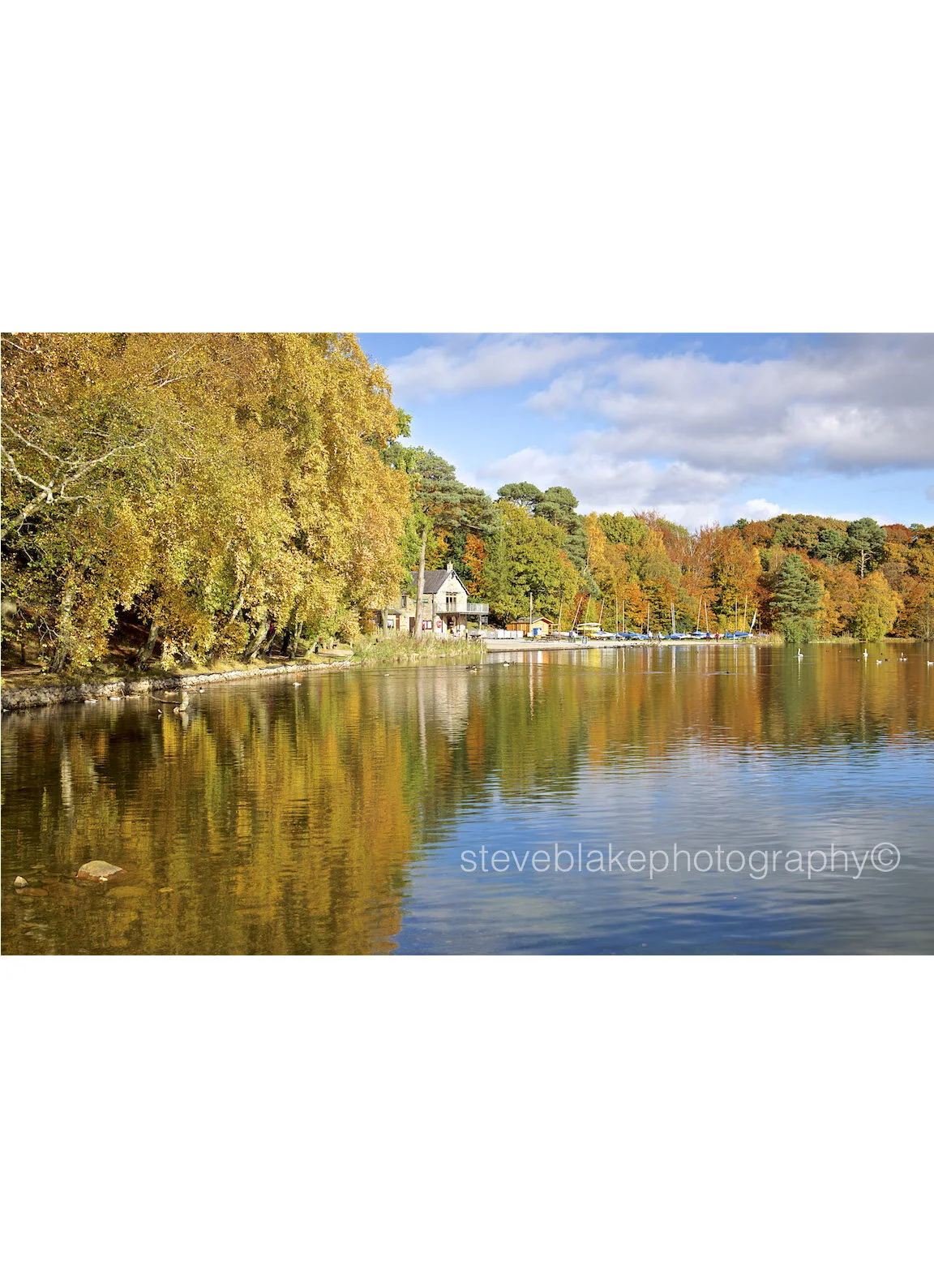 The Tearoom and boats, Talkin Tarn, Brampton.