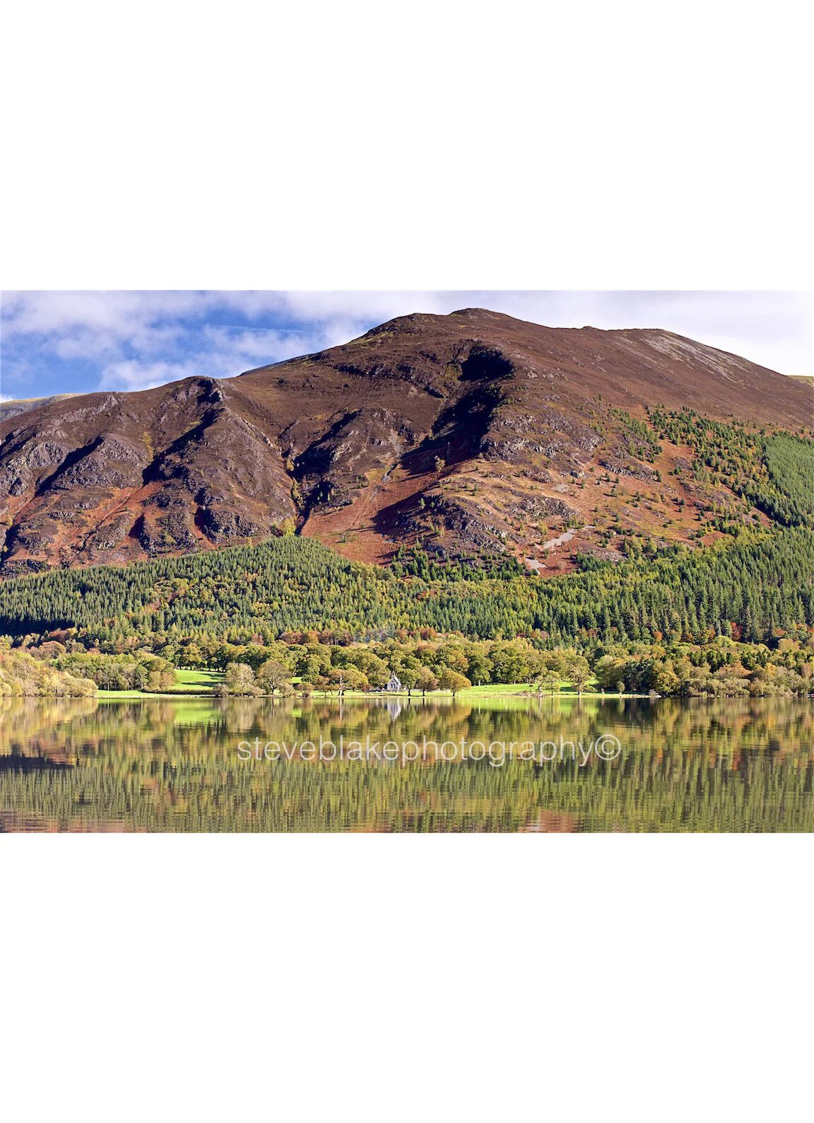 Bassenthwaite and St Bega’s Church with Ullock Pike.