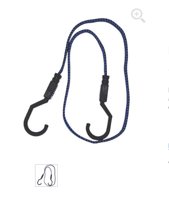 Bungee cord with hooks